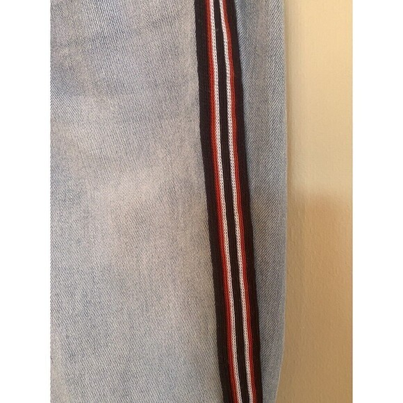 Boomboom Jeans Juniors Sz.7 Straight Leg W/Stripes - Picture 3 of 5